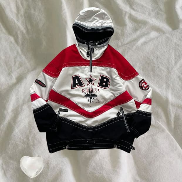 JPN . 일본빈티지 데빌 스노우 올드스쿨 아노락