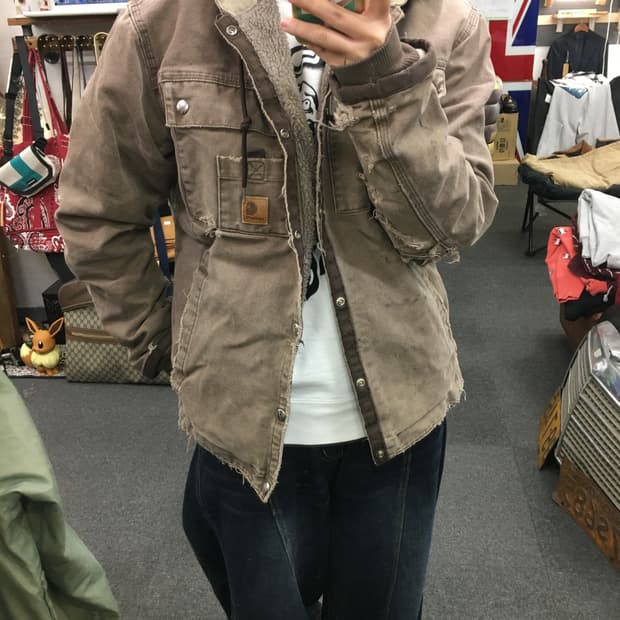 빈티지 칼하트 후드 워크자켓