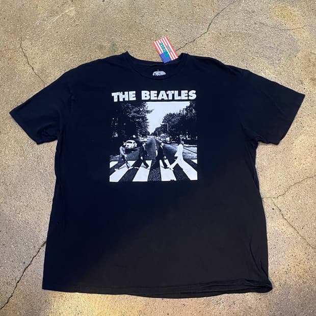 레어) 미국 빈티지 비틀즈 공식굿즈 프린팅 반팔티 락티셔츠