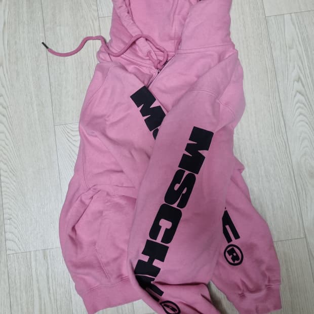 미스치프 핑크 후드집업