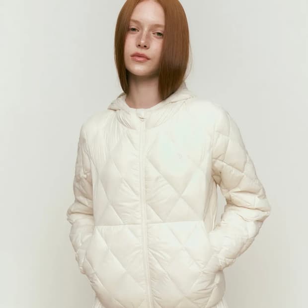 키르시 클라우드 크롭 다운 경량 패딩