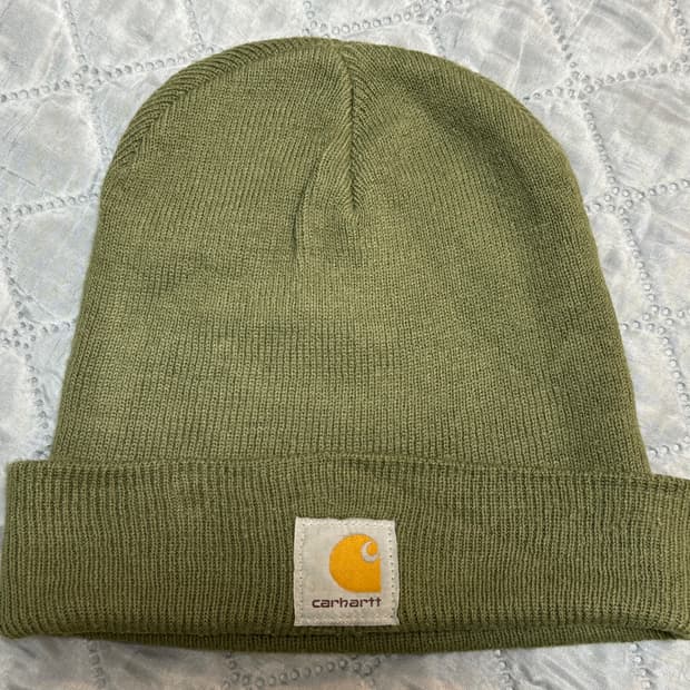 칼하트 카키 비니