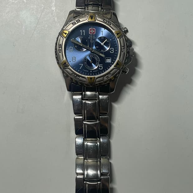 00s 스위스 밀리터리 크로노그래프 시계