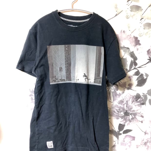 반스 빈티지 프린팅 반팔 티셔츠