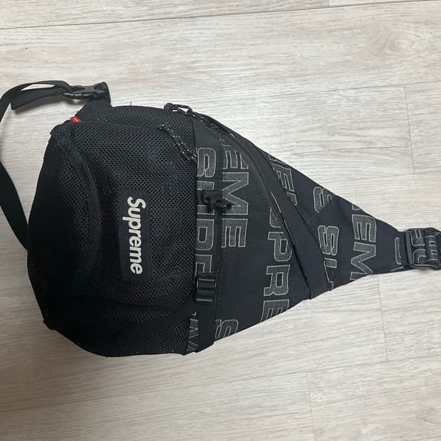 슈프림 슬링백 블랙  