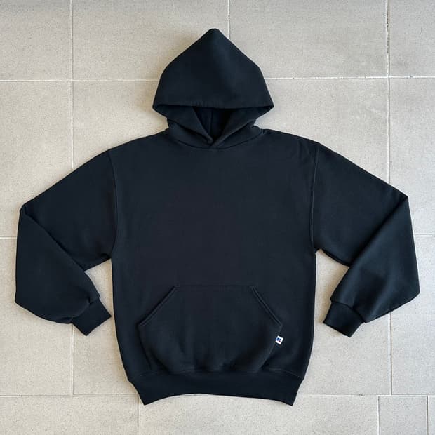 90s 빈티지 러셀 후드 블랙 M USA