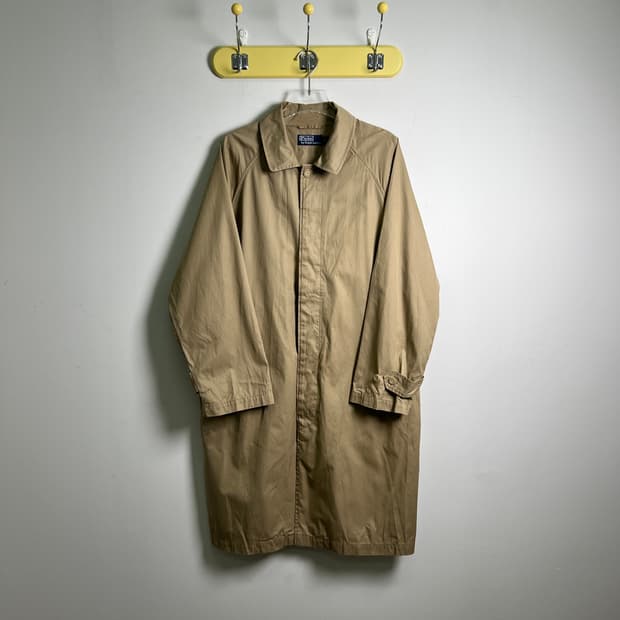 폴로 랄프로렌 베이지 발마칸 코트 L