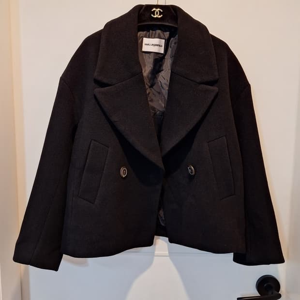 칼라거펠트 여성 모직 코트 자켓 