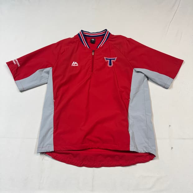 L) 마제스틱 기아 타이거즈 2018 반집업 반팔 바람막이