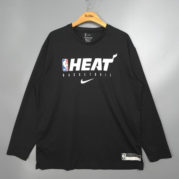 남성용 나이키 Nike NBA 마이애미 히트 기능성 긴팔티 2XL