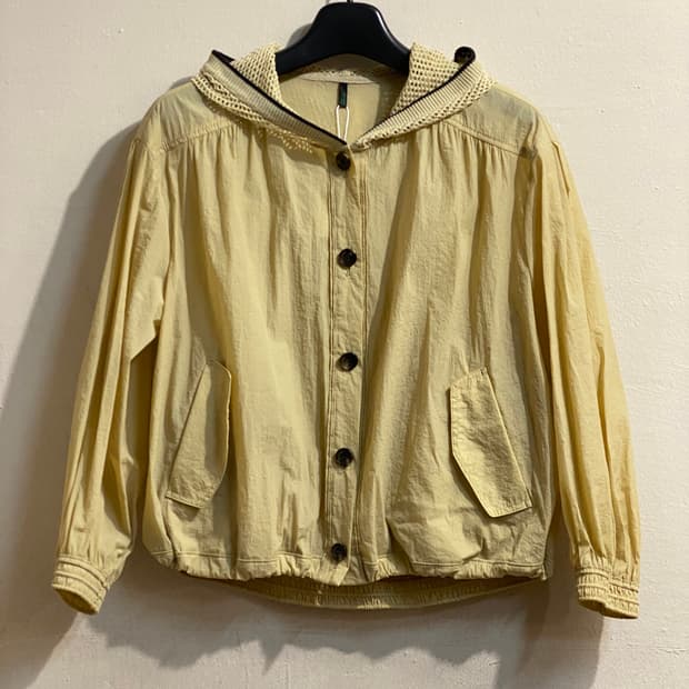 베네통 후드 코튼 자켓