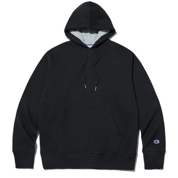 Champion C로고 Powerblend 기모 후드스웨트셔츠 S