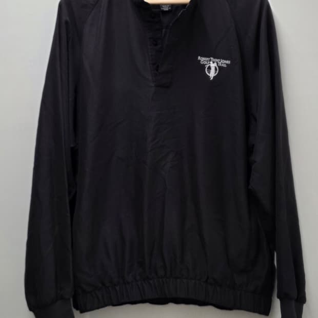 풋조이 반집업 아노락 바람막이.
싸이즈 100. 남자