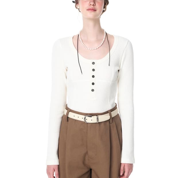 그로브 헨리넥 티셔츠