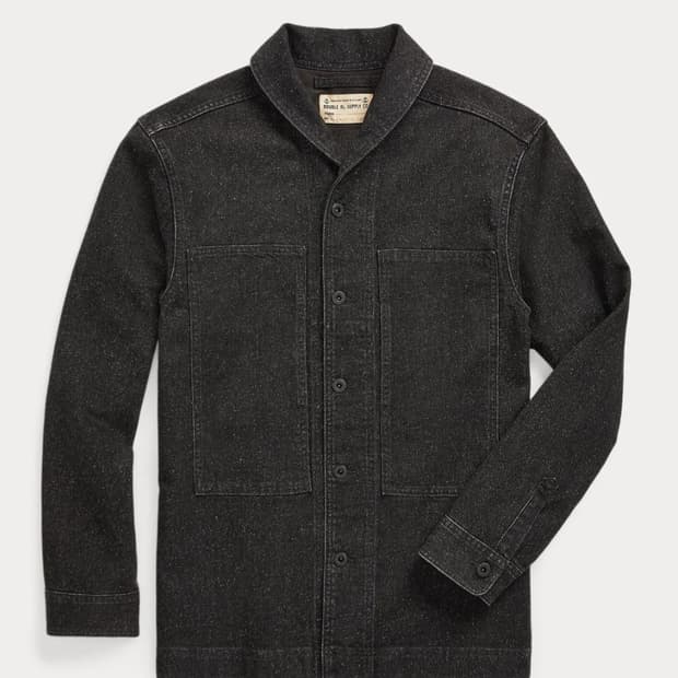 더블알엘 rrl 쟈스페 숄카라 데님 자켓