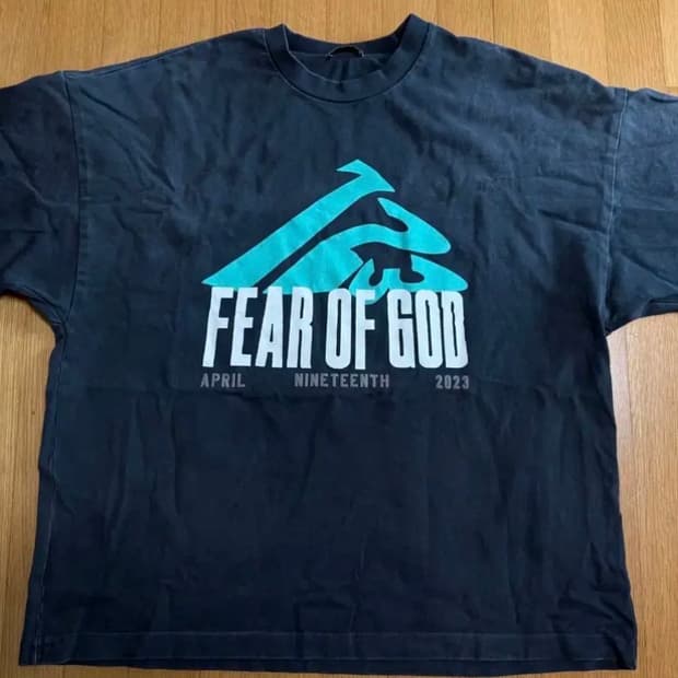 피어오브갓 rrr123 반팔 정품