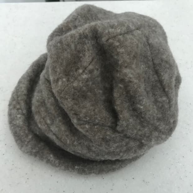 CA4LA 울 드레이프 헌팅캡