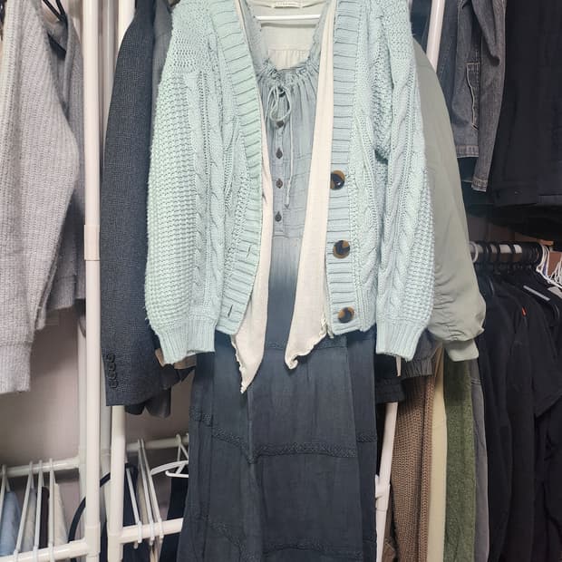 빈티지 모리걸 말차 원피스 코디 세트