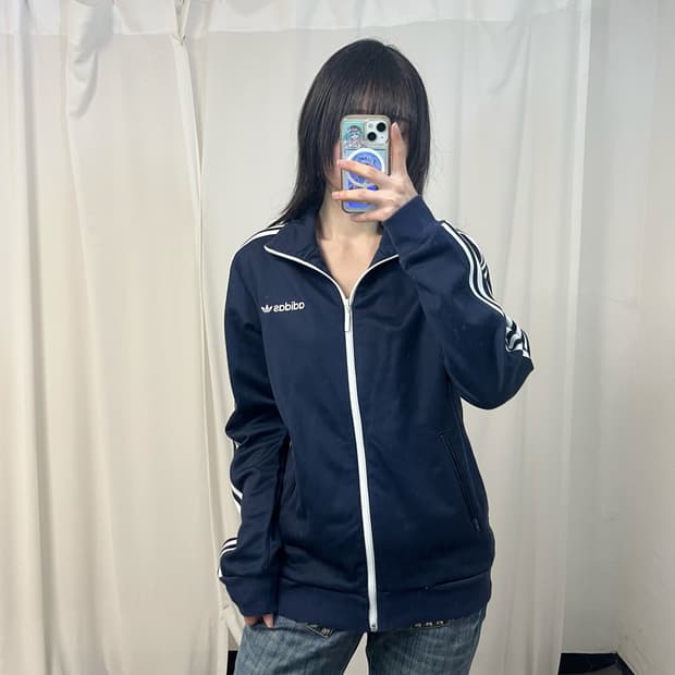 Adidas navy Beckenbauer BB track top