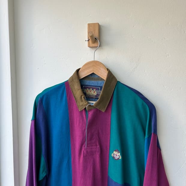 16301 - 챕스 랄프로렌 컬러 블록 럭비티