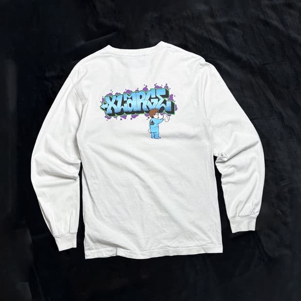 일본빈티지 X LARGE 그래픽 긴팔티