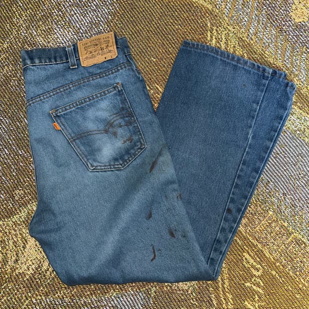 80s made in usa 517 오렌지탭 36 30