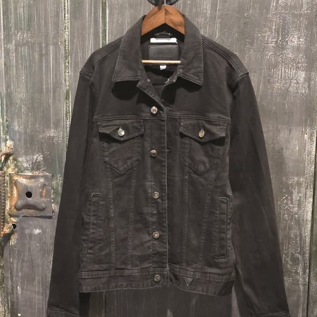 Guess Black Denim Dillon Jacket