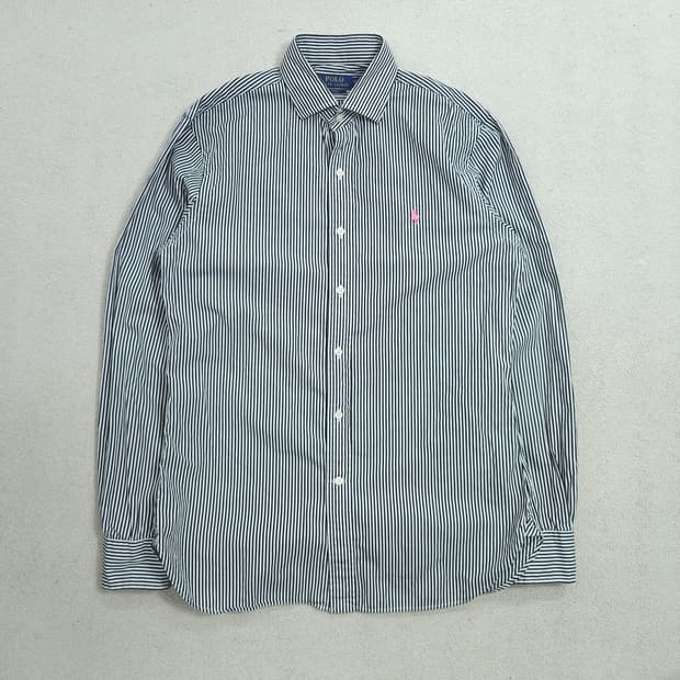 폴로 랄프 로렌 신형 스트라이프 셔츠 검흰