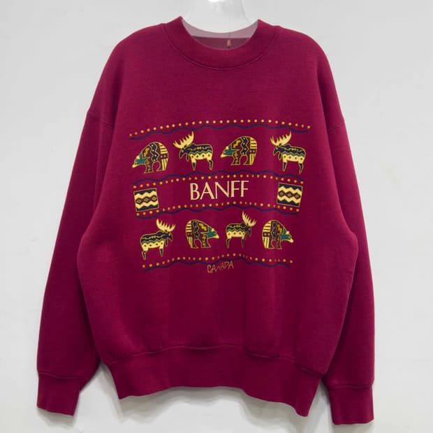 90s 프룻오브더룸 스웻셔츠 CANADA