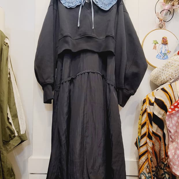 시스템 맨투맨 언발원피스