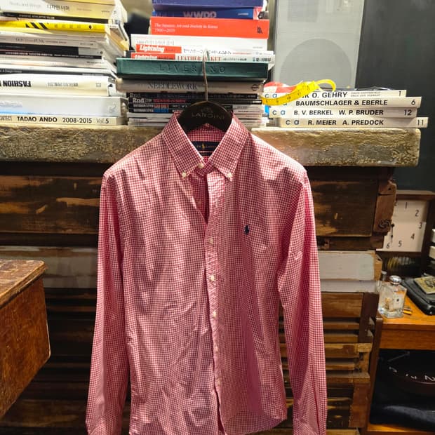 폴로랄프로렌 깅엄패턴 버튼다운셔츠 