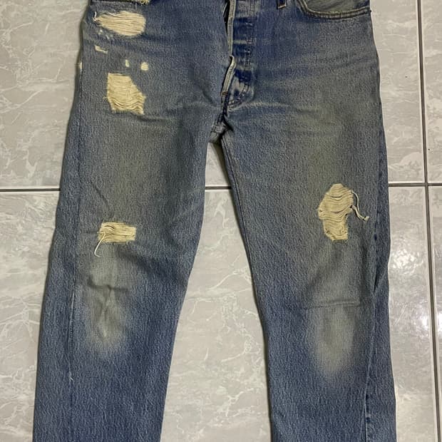 리던 데미지 연청바지