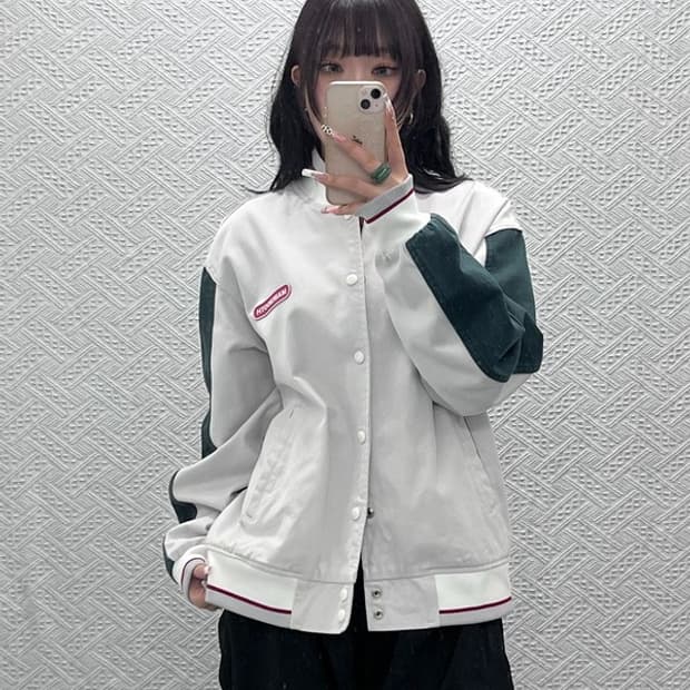 메인부스 올드스쿨 레트로 00's 빈티지 바시티 자켓 105 C11218