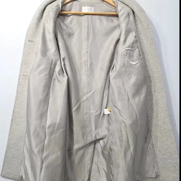 TIME 타임 롱 코트 회색 ~55