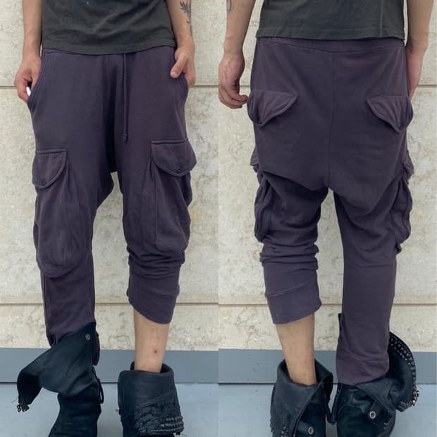 [No:ID]Cargo Pocket Capri baggy Pants