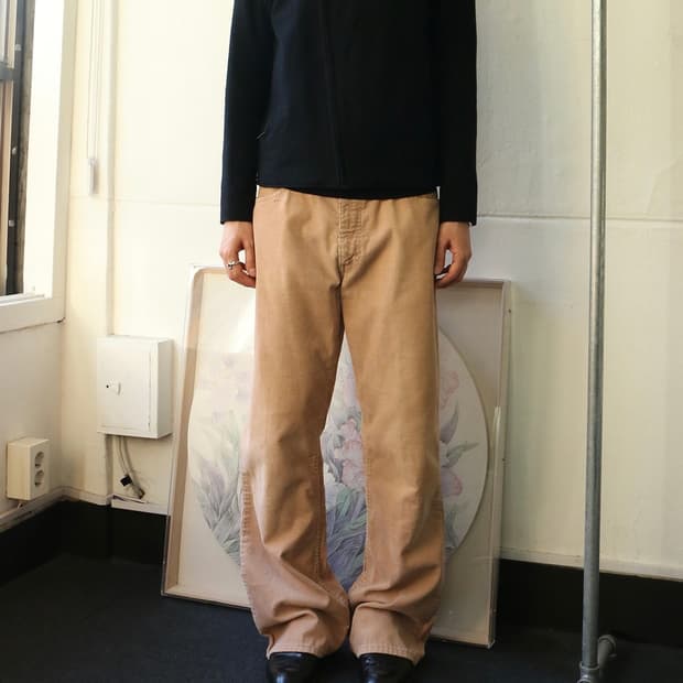 70s 리바이스 646 베이지 코듀로이 벨바텀 부츠컷 팬츠