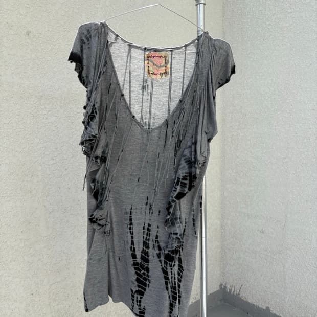 25 A.I.C frill grunge one-piece
