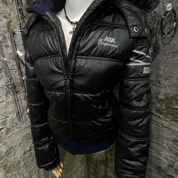 ASK Black Glitter Lettering Padding