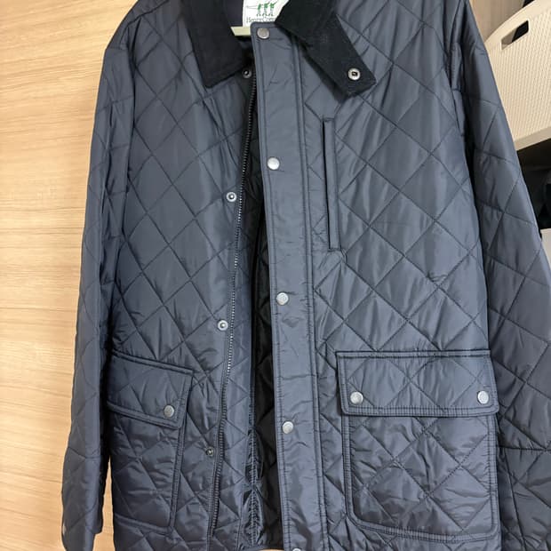 헨리코튼 퀄팅자켓 블랙