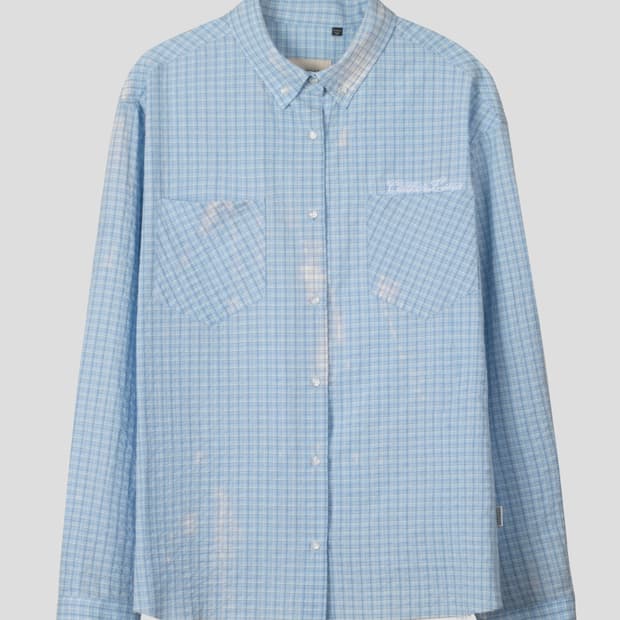 (새상품) 게더레이지  VINTAGE WASHED CHECK SHIRTS