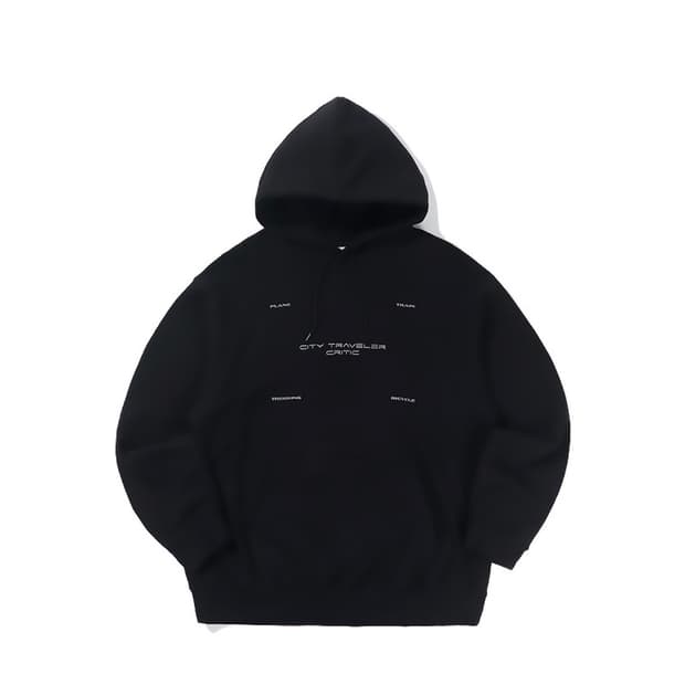 크리틱 N.E.W.S 후드티 블랙