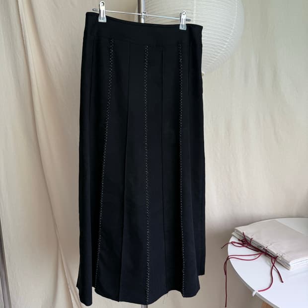 CECIO Stitch Long Skirt