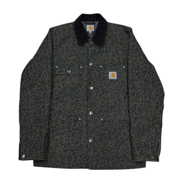 칼하트 레오파드 호피 초어코트 워크자켓 S