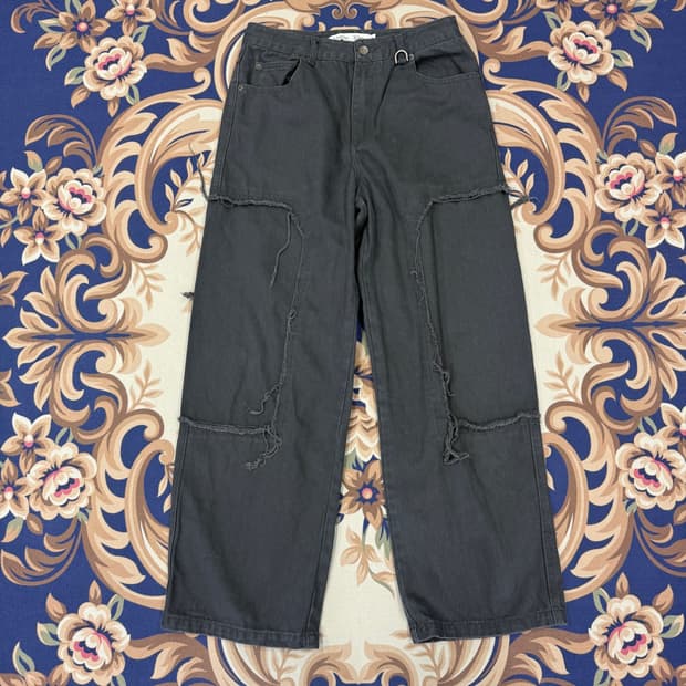 (S)마땡킴 Matin Kim 24ss 더블니 팬츠(차콜)