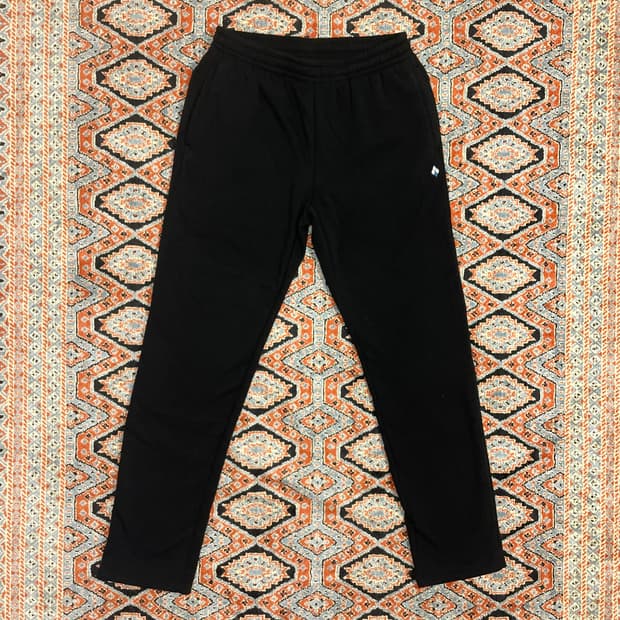 새상품 몽벨 블랙 밍크 기모 밴딩팬츠 남성L