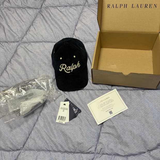 폴로 랄프로렌 코듀로이 볼캡 네이비 판매합니다