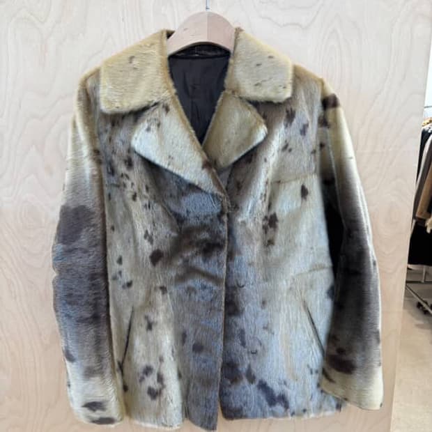 리얼물개퍼자켓 하프코트