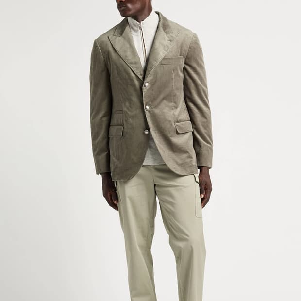 브루넬로 쿠치넬리 코듀로이 브레스티드 신상 자켓