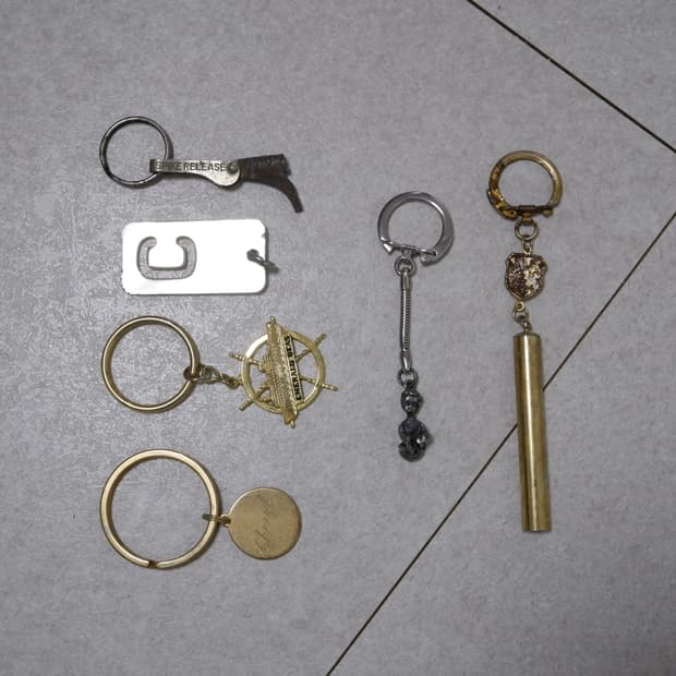 빈티지 금속 키링 