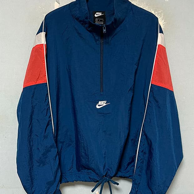 나이키 헤리티지 여자 우븐 점퍼 아노락 춘추 L 100 77